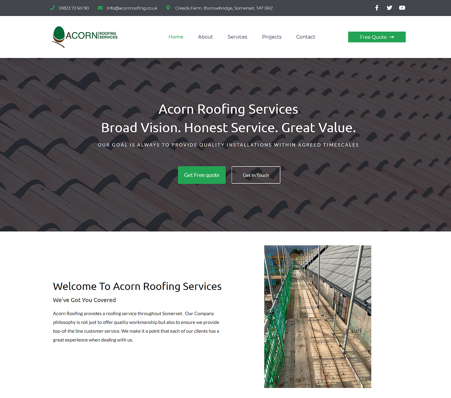Portfolio Acorn Roofing Services